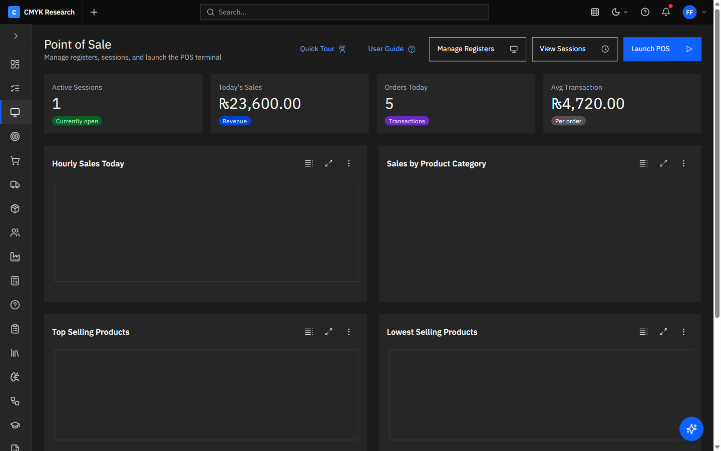 Carbon ERP Point of Sale screenshot